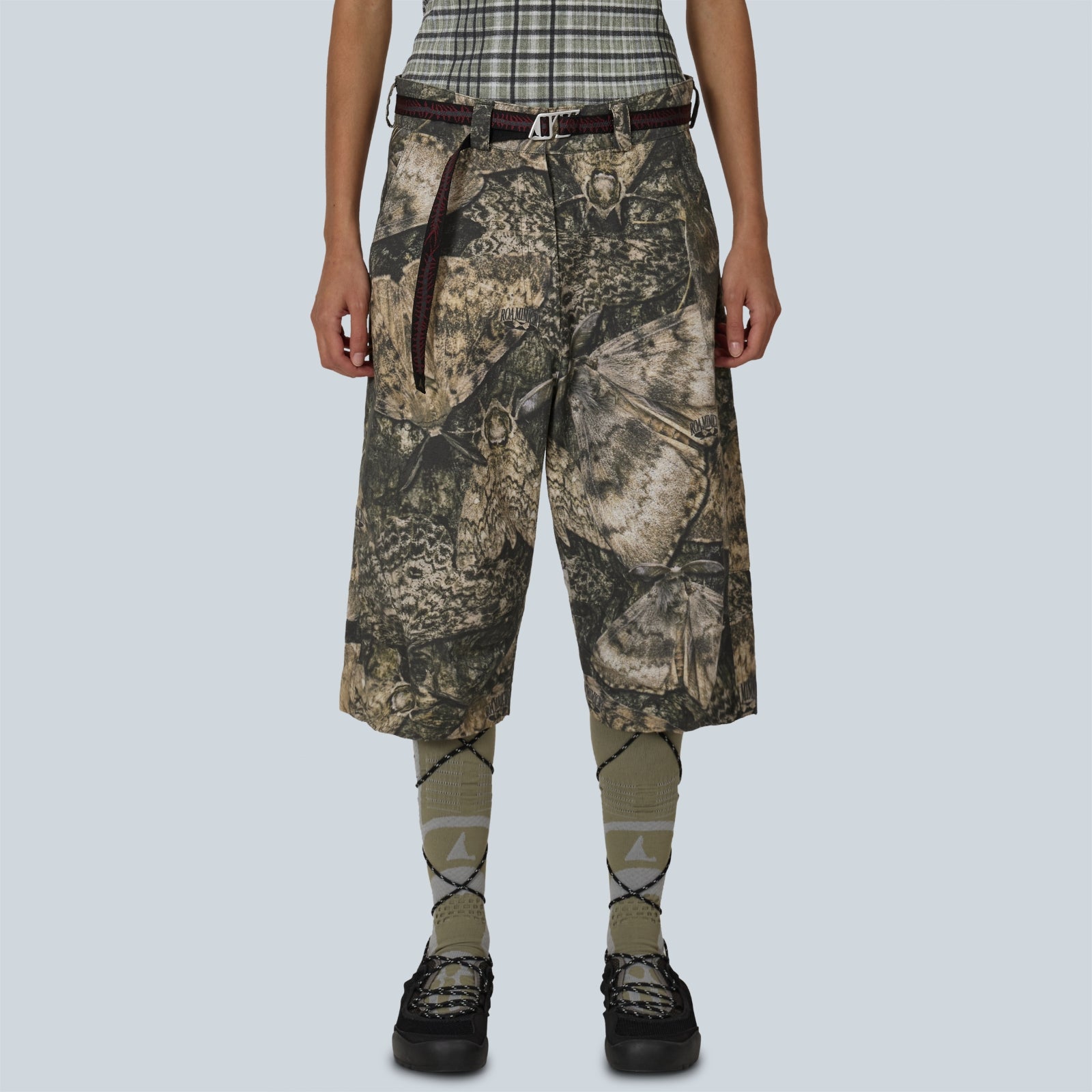 SIERA MOTH PRINT 3/4 PANT - BROWN