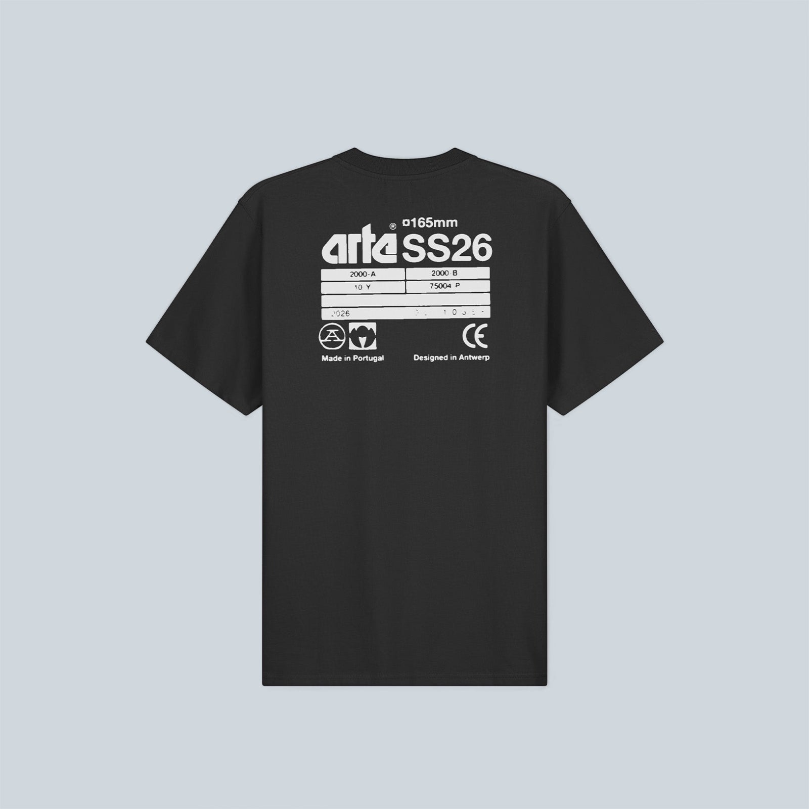 SS26 BACK T-SHIRT - BLACK