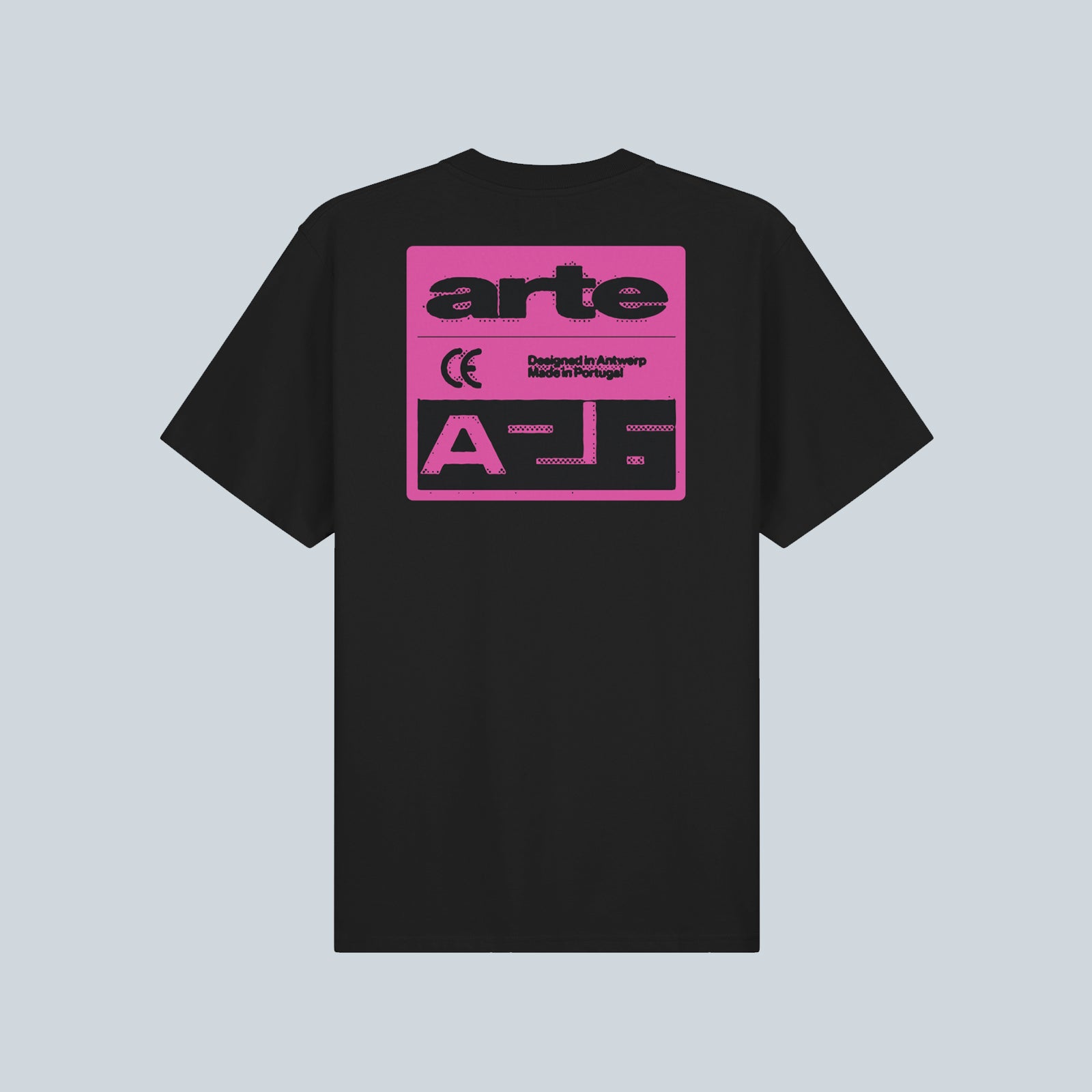PINK SERIAL T-SHIRT - BLACK