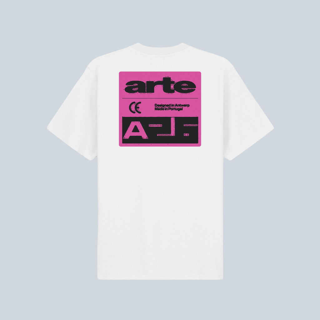 PINK SERIAL T-SHIRT - WHITE