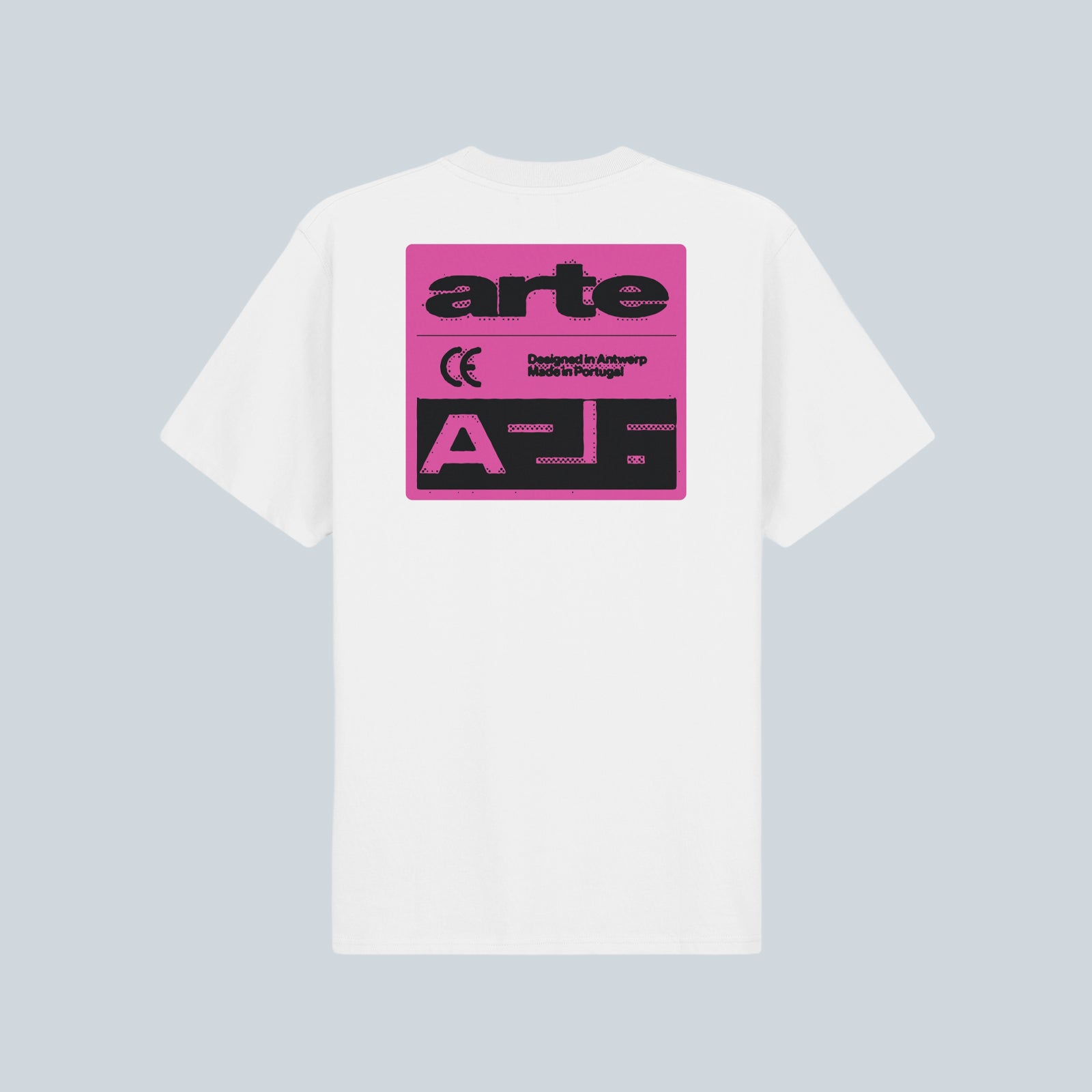 PINK SERIAL T-SHIRT - WHITE
