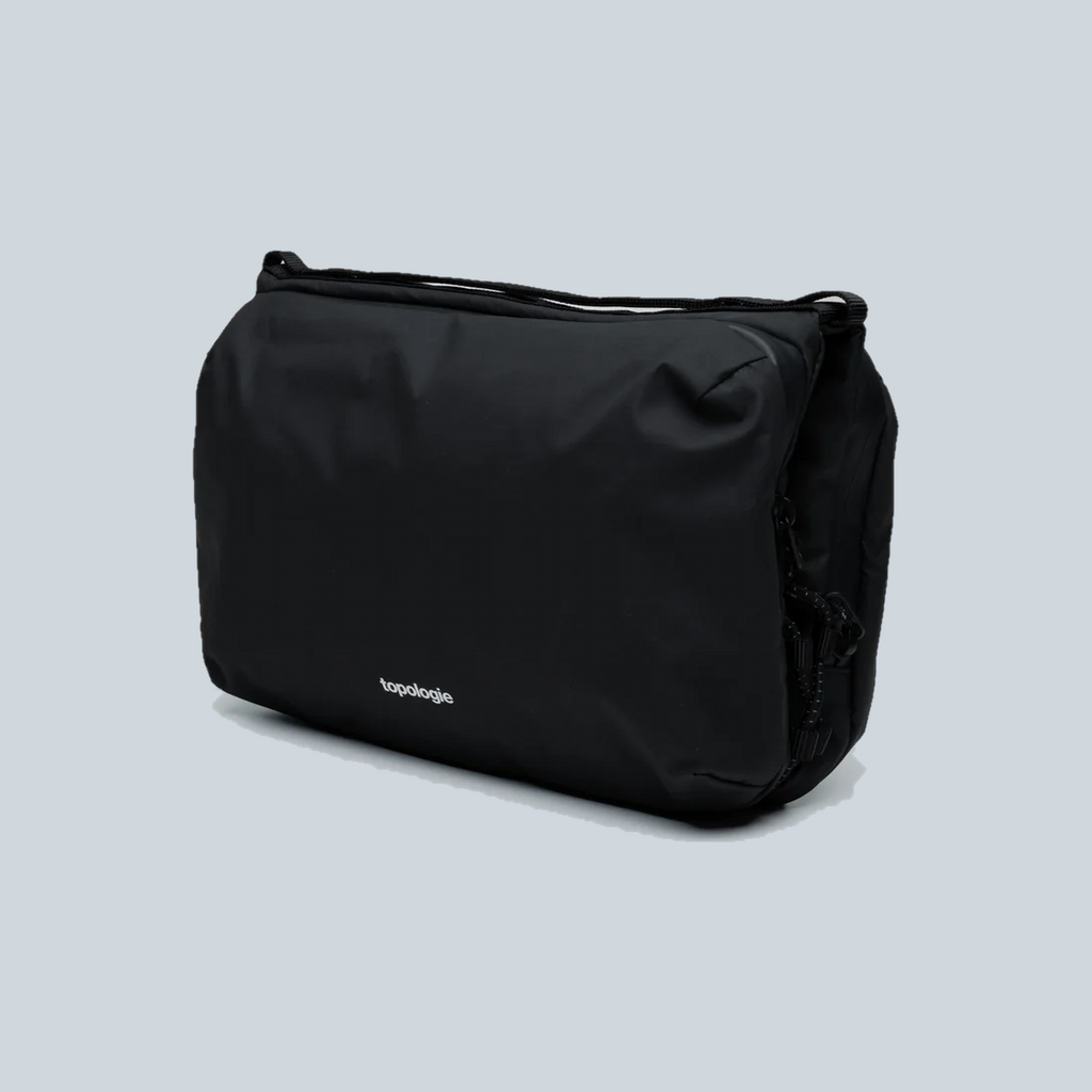 WARES BAGS BOTTLE SACOCHE LARGE - BLACK RIPSTOP DRY