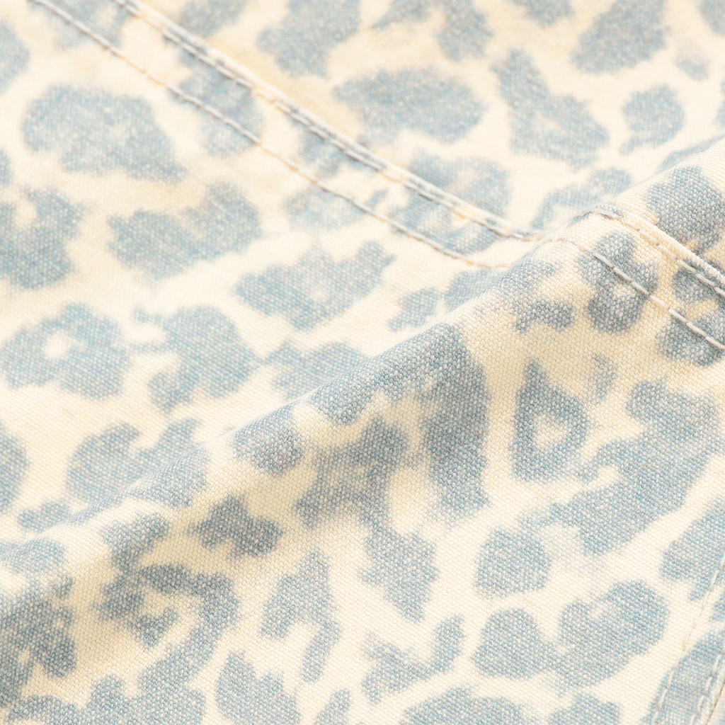 PRINT DOUBLE KNEE SHORTS - LEOPARD