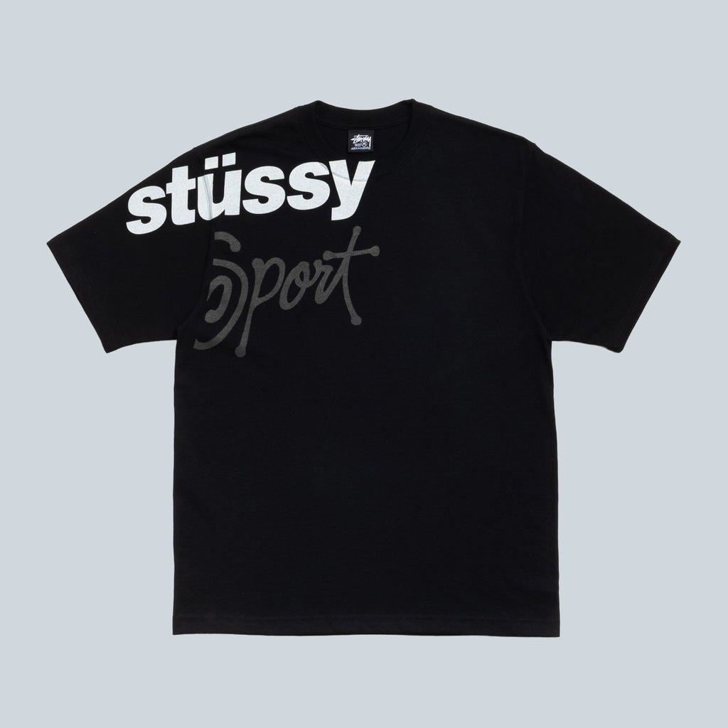 STUSSY SPORT TEE - BLACK