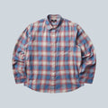 BEACH OMBRE PLAID SHIRT - BLUE