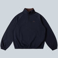 CLASSIC TERRY QUARTER ZIP - NAVY