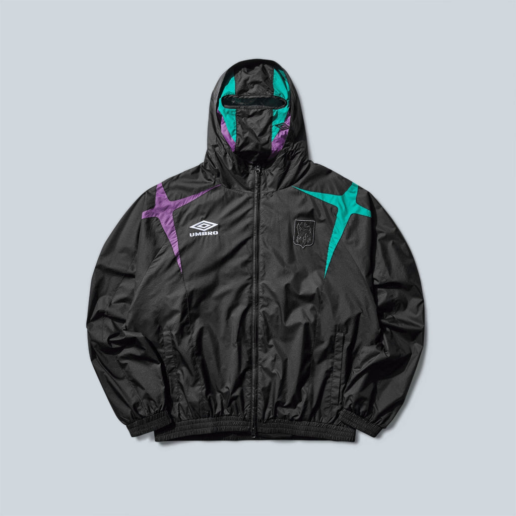 JESTER MASKED TRACK JACKET - BLACK