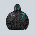 JESTER MASKED TRACK JACKET - BLACK