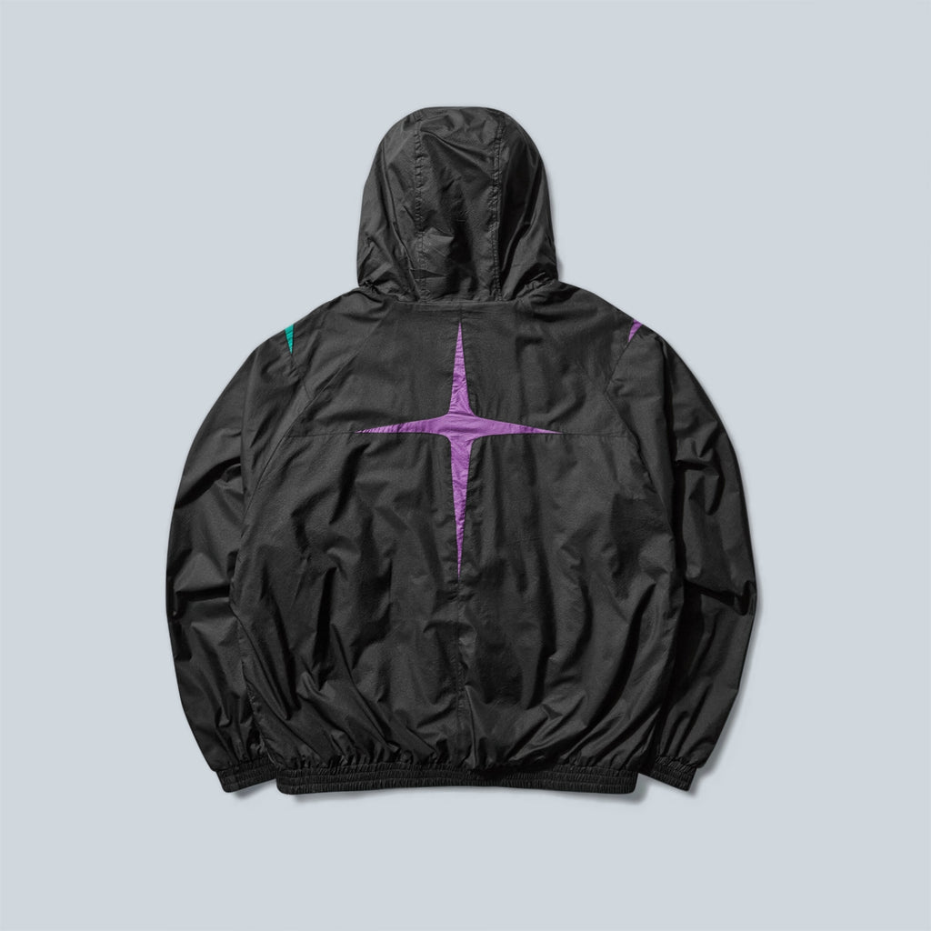 JESTER MASKED TRACK JACKET - BLACK