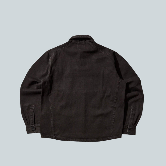 ROA X WRANGLER LONA DENIM SHIRT - DARK BROWN image 1