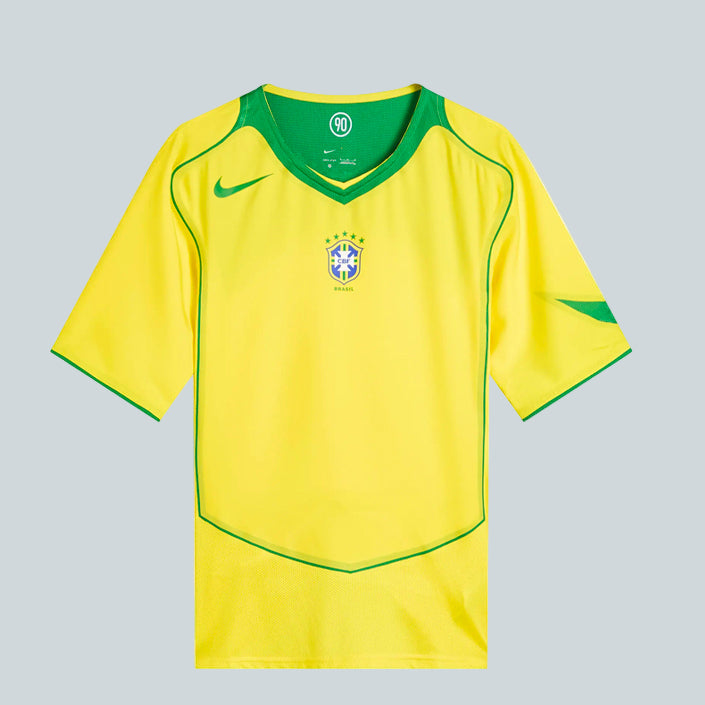 NIKE BRAZIL REISSUE SHORT SLEEVE JERSEY - YELLOW / GREEN image 0
