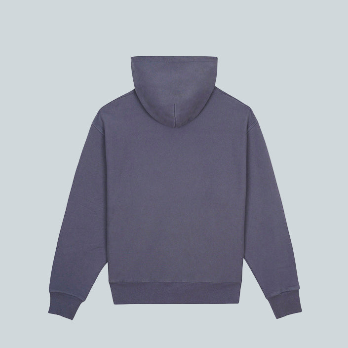 BRAIN DEAD LOGO HEAD HOODIE - SLATE image 1