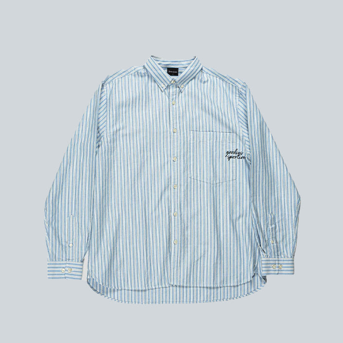 GOODIES SPORTIVE BB OXFORD SHIRT - BLUE WHITE image 0
