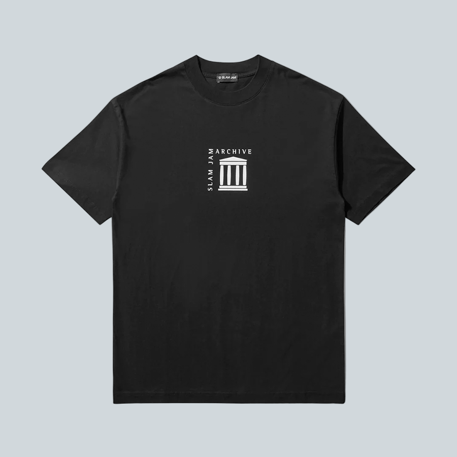 SLAM JAM TEMPLE TEE - BLACK image 0