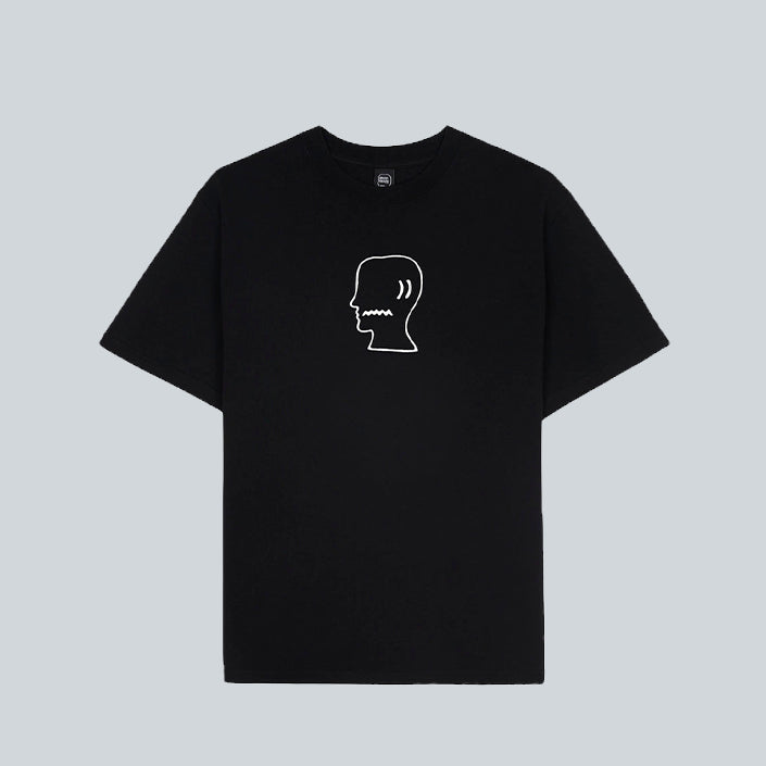 BRAIN DEAD LOGO HEAD TEE - BLACK image 0