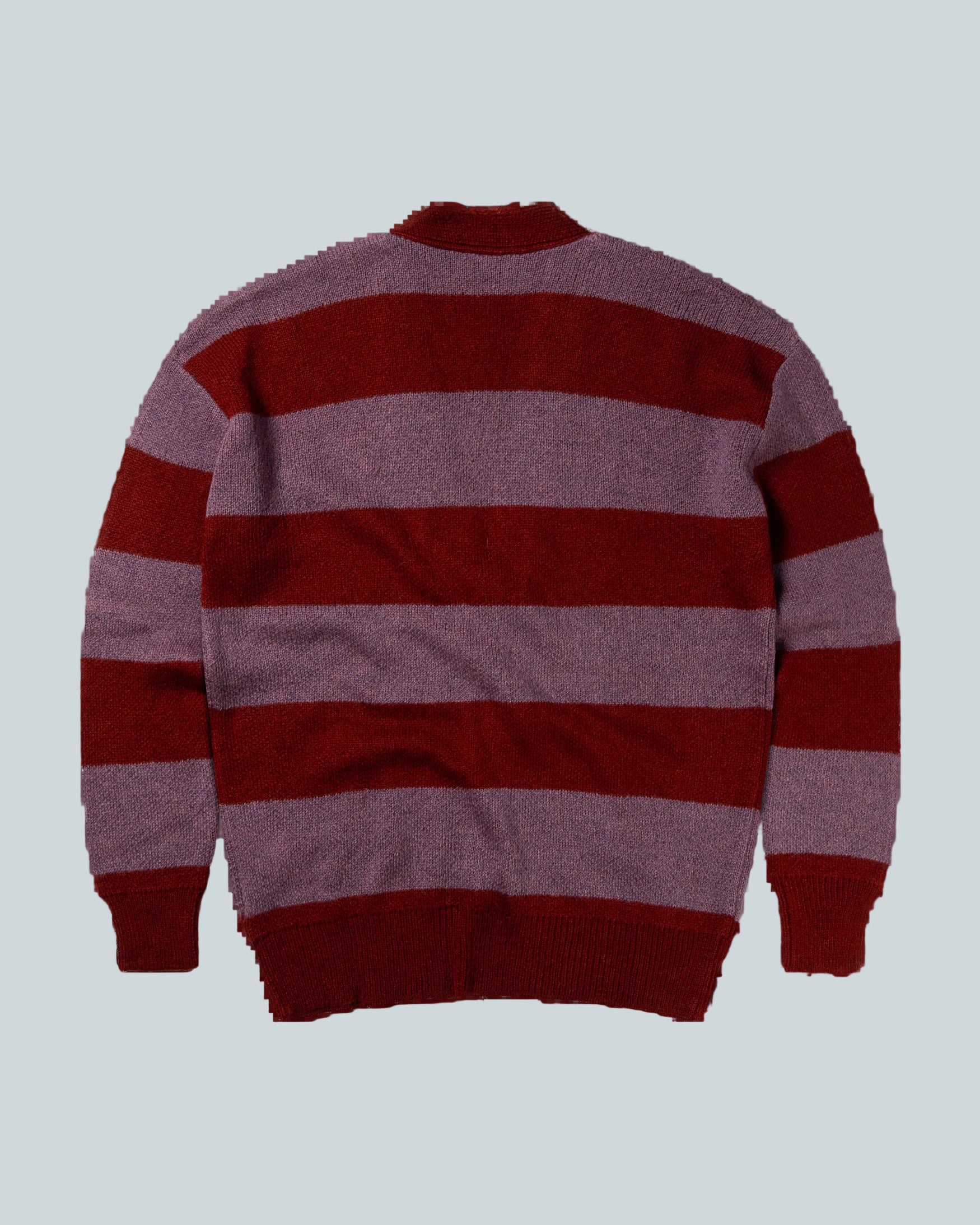NO PROBLEMO STRIPED MOHAIR OVERSIZED CARDIGAN image 1