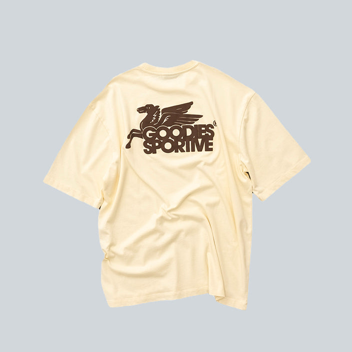 GOODIES SPORTIVE NEW PEGASUS TEE - BUTTER image 1