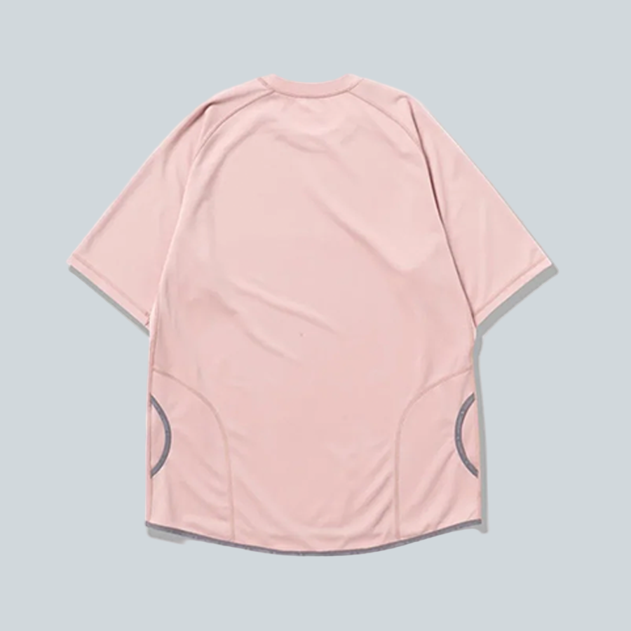 AND WANDER DRY JERSEY RAGLAN SS T - PINK image 1