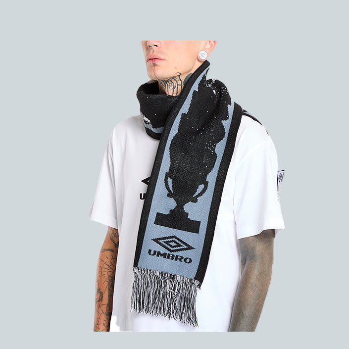 UMBRO CULT UNITY SCARF - BLACK GREY image 1