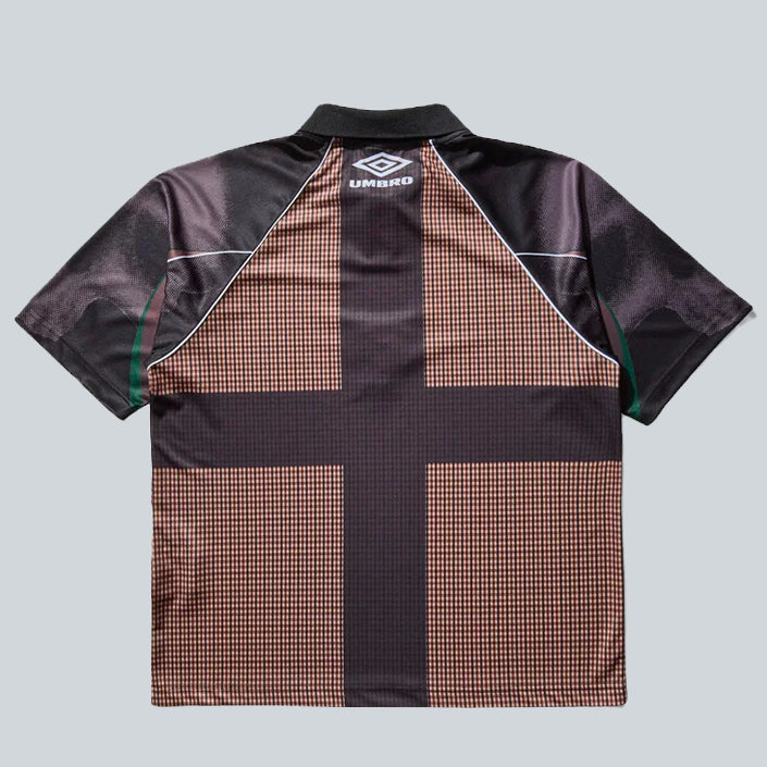 UMBRO CULT UNITY CHECK POLO - BEIGE BLACK image 1