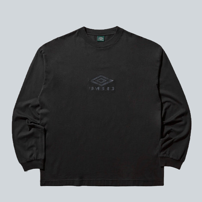 UMBRO OG LOGO LS SHIRT - WASHED BLACK image 0