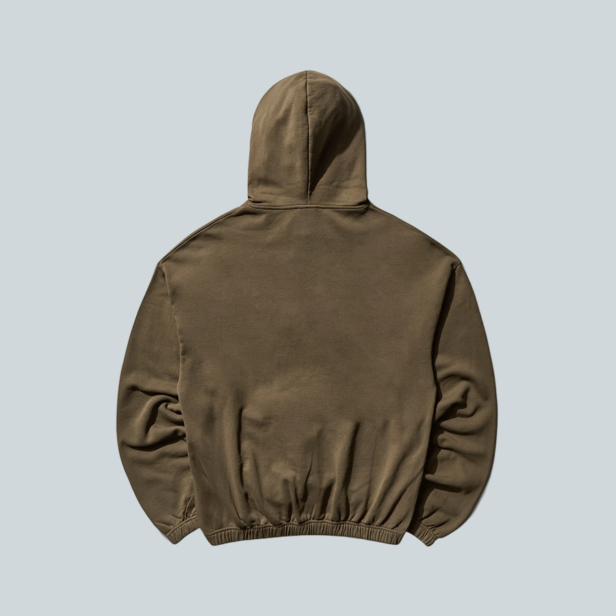 UMBRO LOGO MASK HOODIE - GREEN ARMY image 1