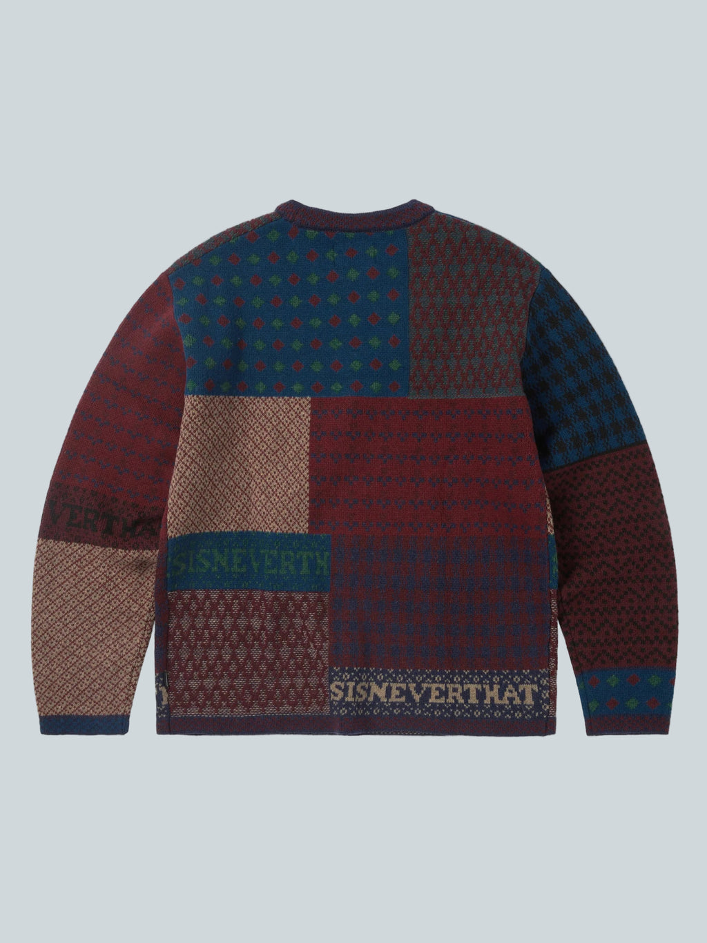 THISISNEVERTHAT BLOCK KNIT L/S TOP - MULTI image 1