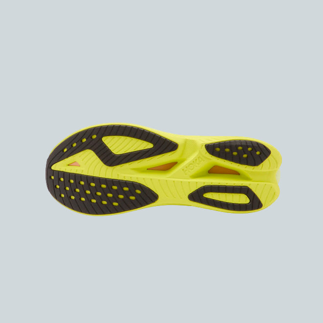 HOKA ONE ONE U MACH X CAGED - PEA GREEN / CITRUS image 2