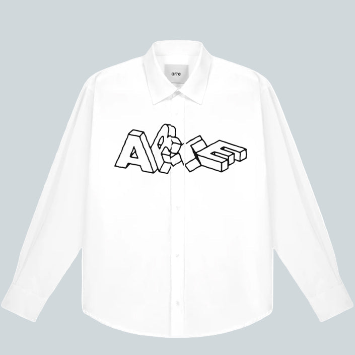 ARTE ARTE BLOCKS SHIRT - WHITE image 0