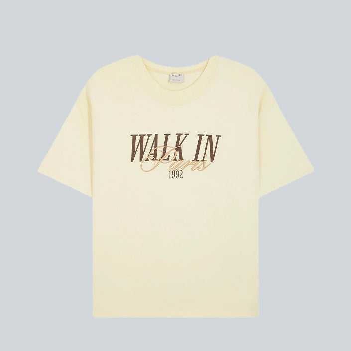 WALK IN PARIS WIP TSHIRT - BEIGE image 0