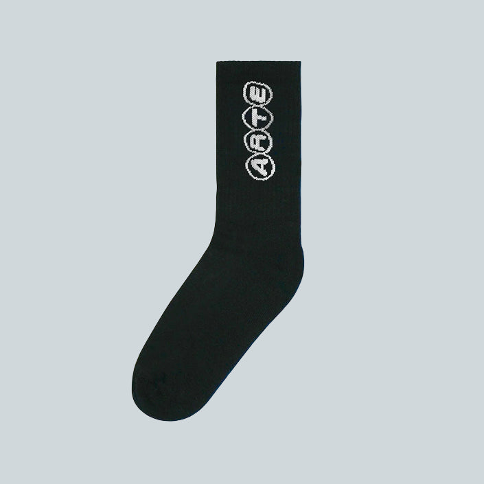 ARTE CIRCLE LOGO SOCKS - BLACK image 0