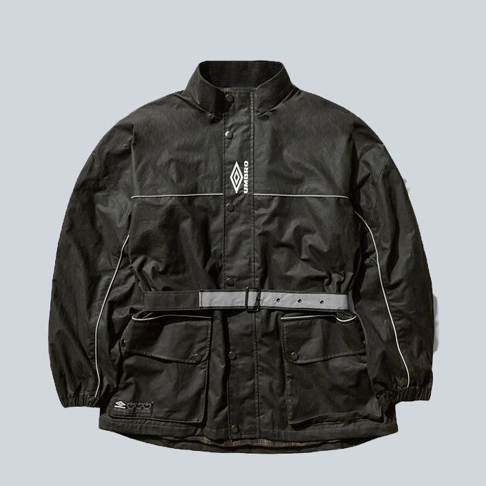 UMBRO TRAINER WAXED JACKET - DARK OLIVE image 0