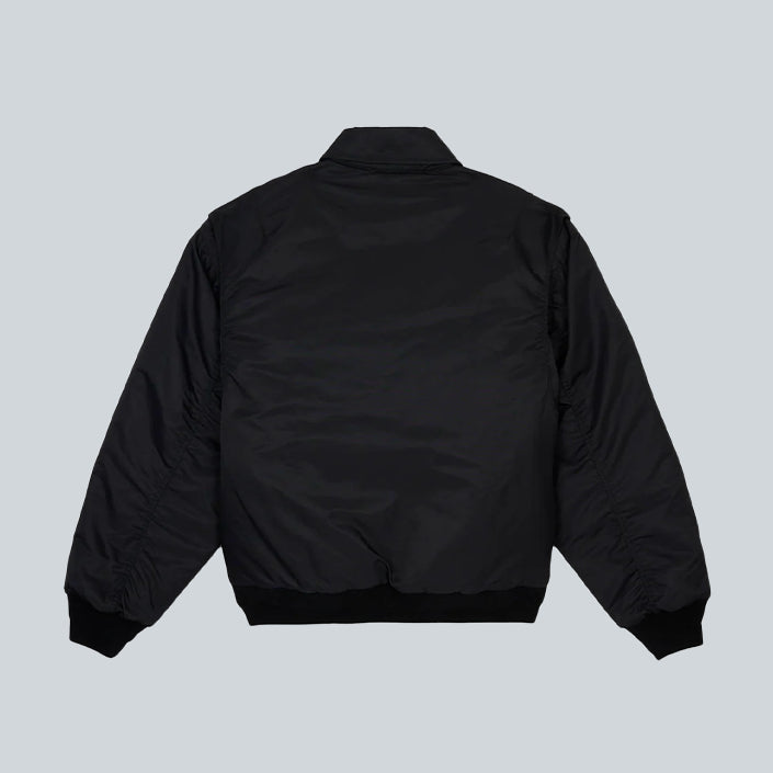 BRAIN DEAD EMBROIDERED 3D FLIGHT JACKET - BLACK image 1