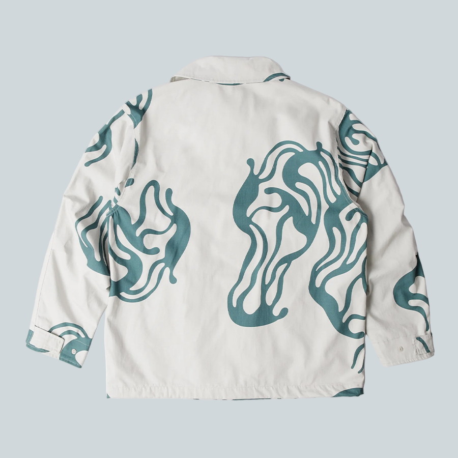 BY PARRA HALF BLOB HUNTING JACKET- GREY image 2