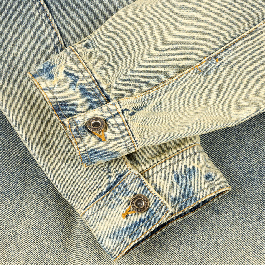 DIME MTL DENIM JACKET - DIPPED SANDBLASTED INDIGO image 3