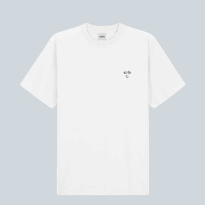 ARTE HEART TEE - WHITE image 0