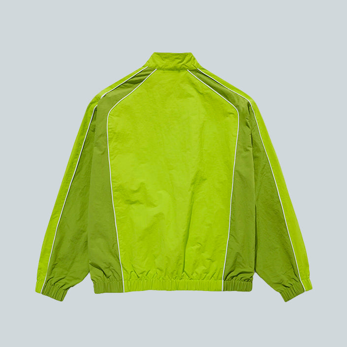 AWAKE NY QUARTER ZIP TRACK JACKET - LIME image 1