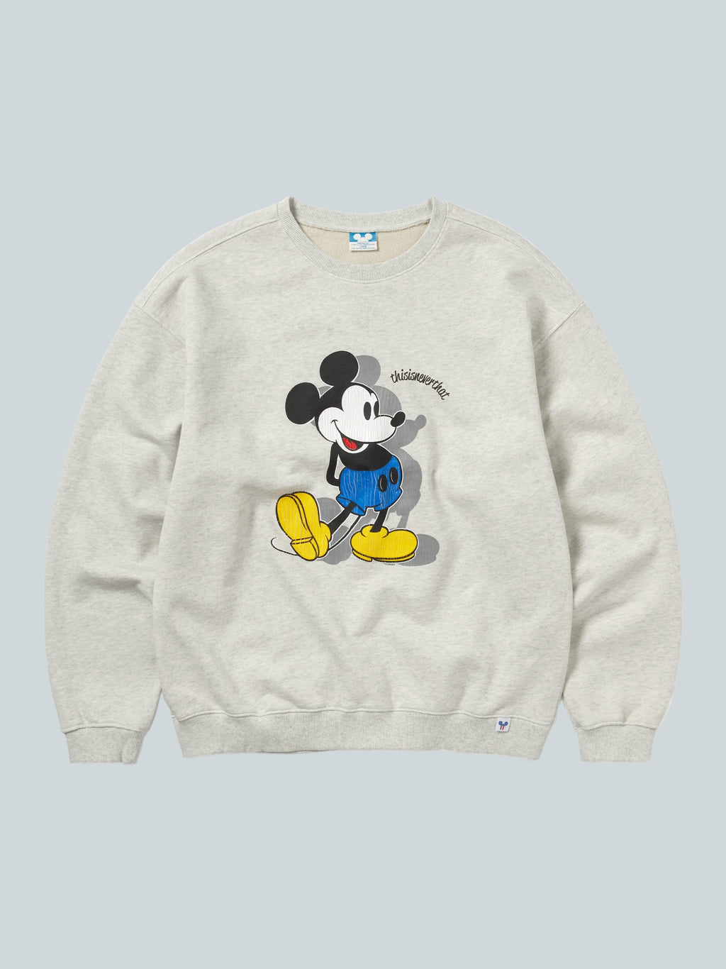 THISISNEVERTHAT X DISNEY CLASSIC CREWNECK - HEATHER GREY image 0