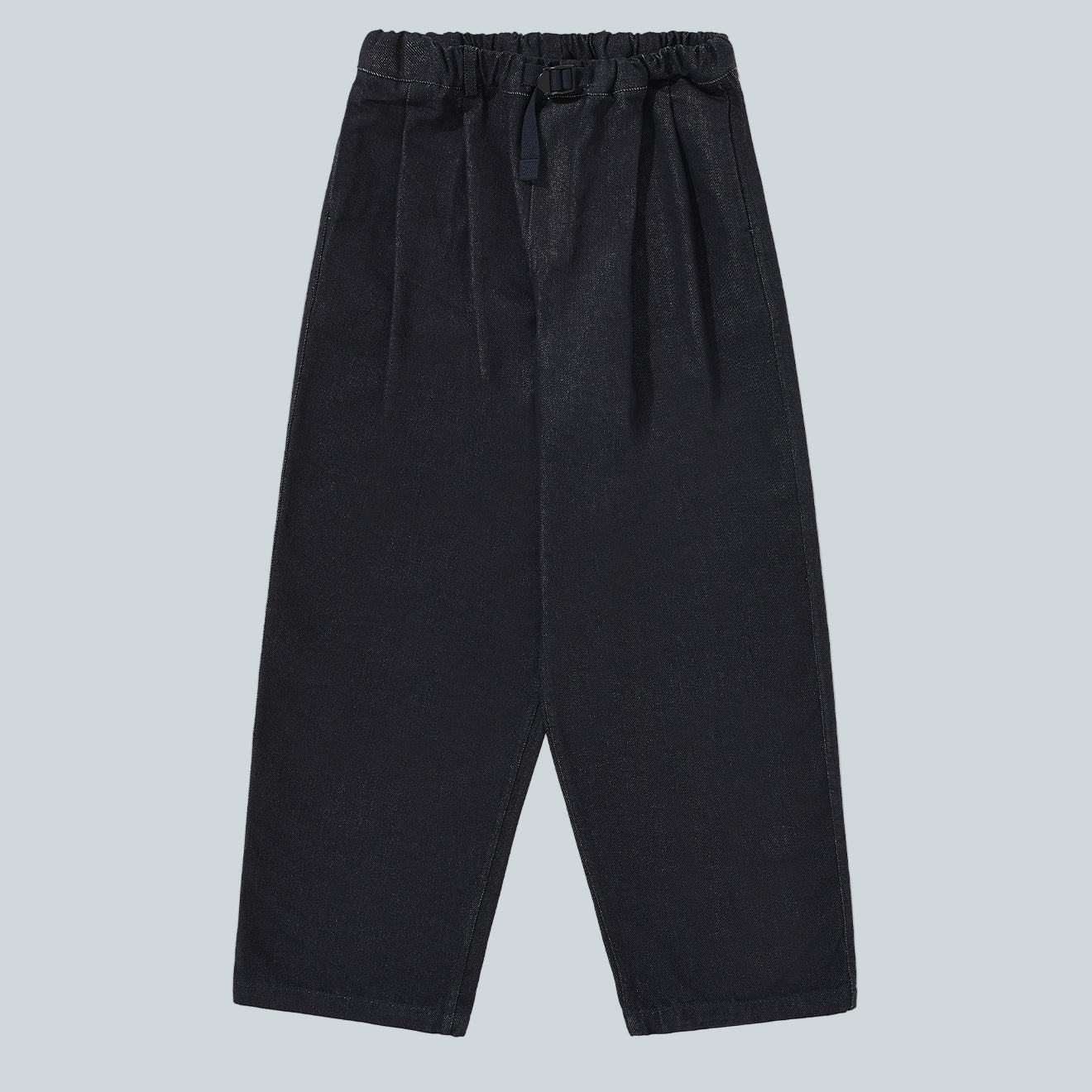 KAPPY DESIGN TWO TUCK WIDE DENIM PANTS - DEEP INDIGO image 0