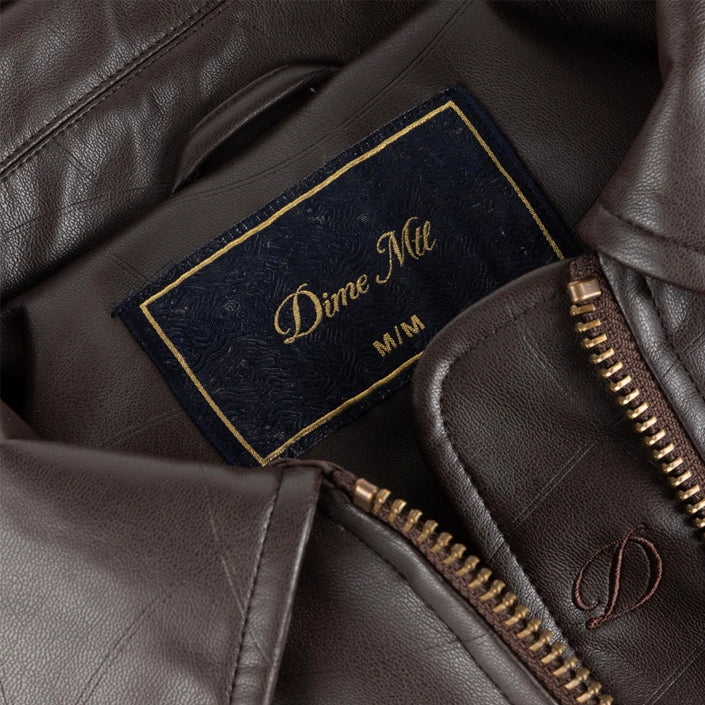 DIME MTL DEBOSSED WAVY JACKET - BROWN image 3