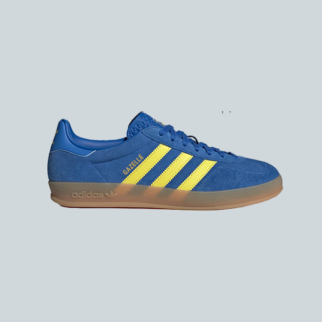 ADIDAS GAZELLE W INDOOR - BLUE/PURE SULFUR/GUM image 0