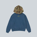 PIET DISTRESSED CAMO STUDDED HOODIE - NAVY image 0