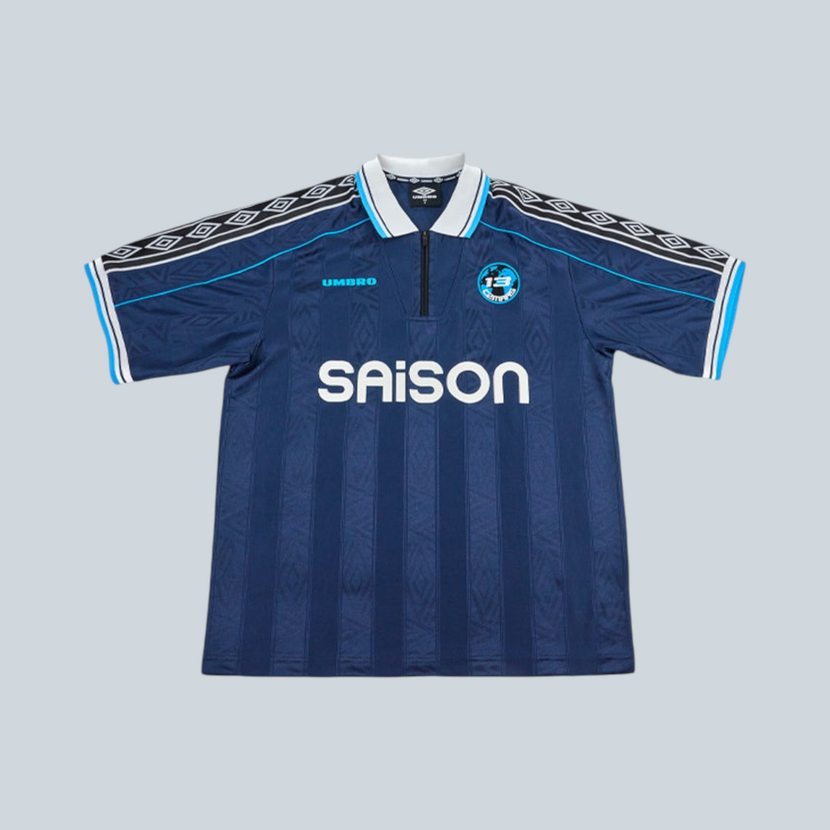 UMBRO X SAISON X C2MARS JERSEY "MARSEILLE UNITED" - NAVY BLUE / WHITE image 0
