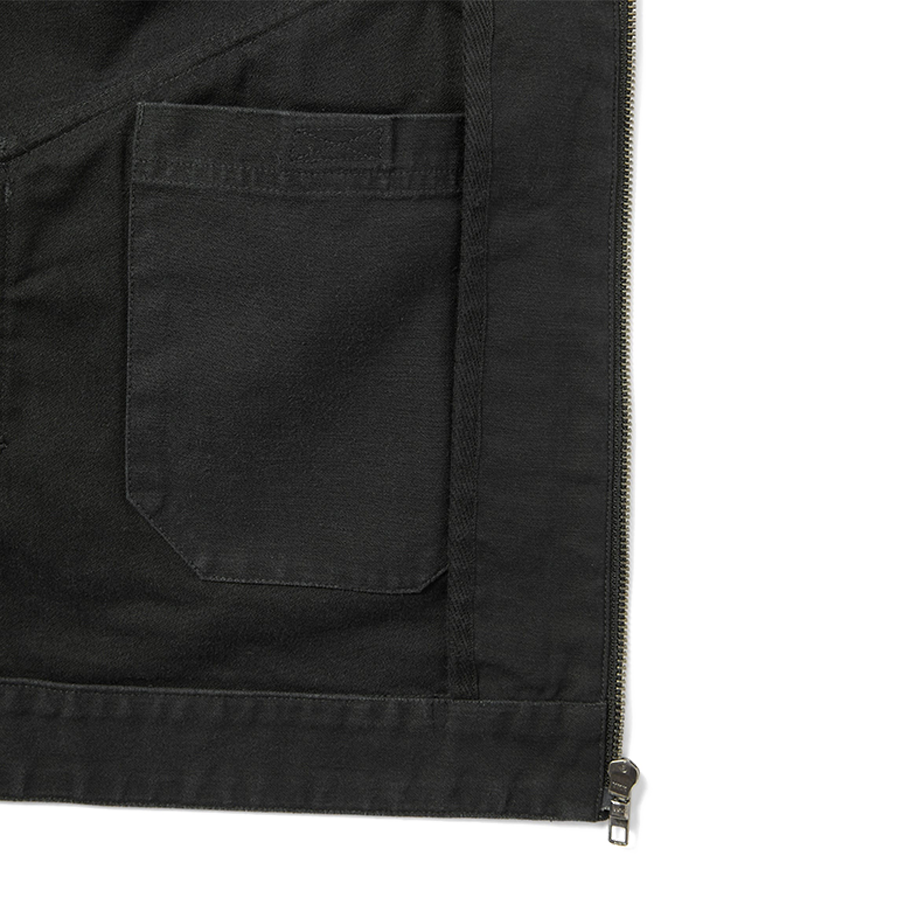 THISISNEVERTHAT WASHED WORK JACKET - BLACK image 2