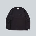 AND WANDER X GRAMICCI BACKPRINT L/S TEE - BLACK image 0