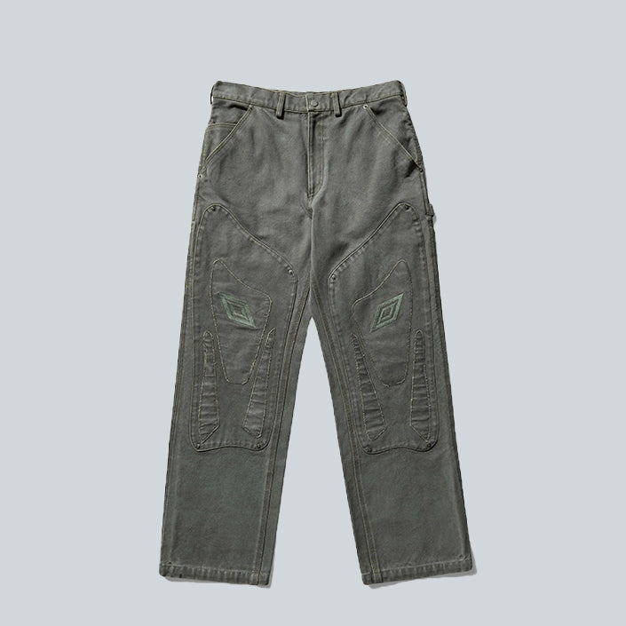 UMBRO SHINGUARD CANVAS PANTS - DARK OLIVE image 0