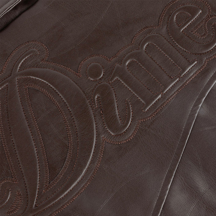 DIME MTL DEBOSSED WAVY JACKET - BROWN image 1