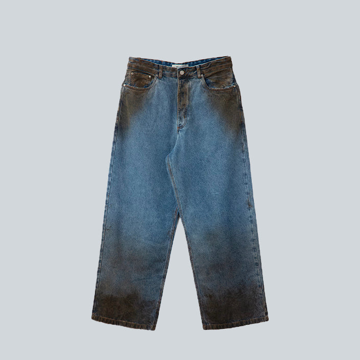 PIET DIRT STAINED OVERSIZED DENIM - BLUE image 0