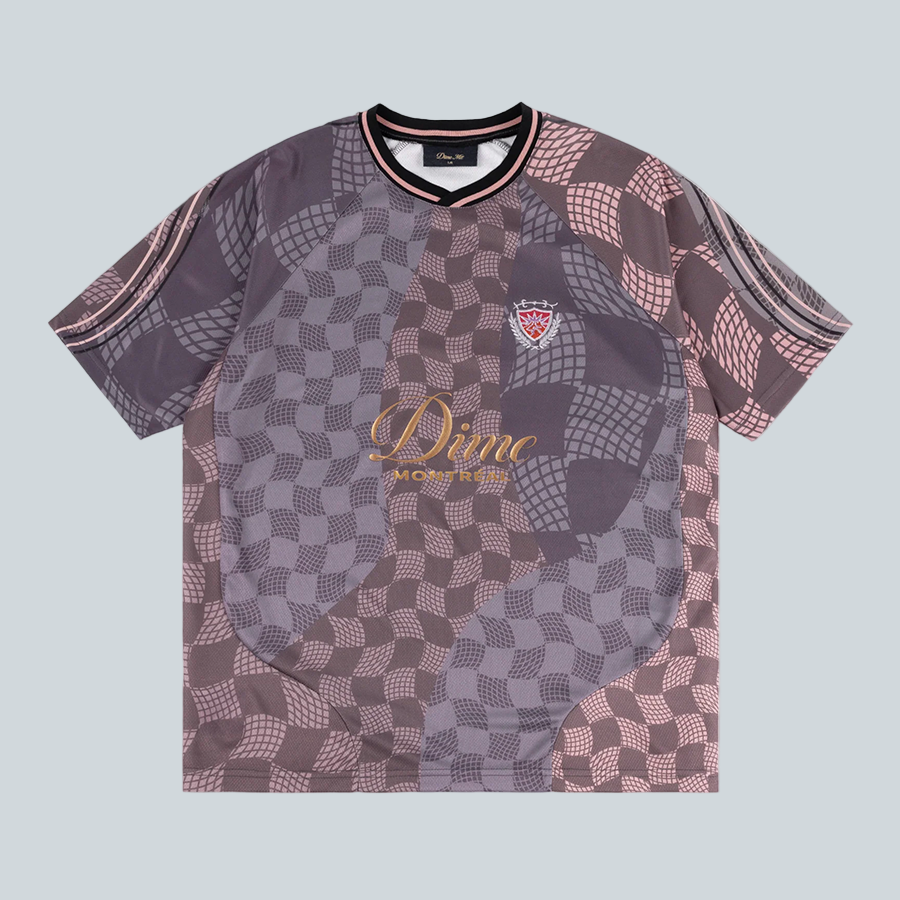 DIME MTL CHECKERED HOME JERSEY - GREY image 0