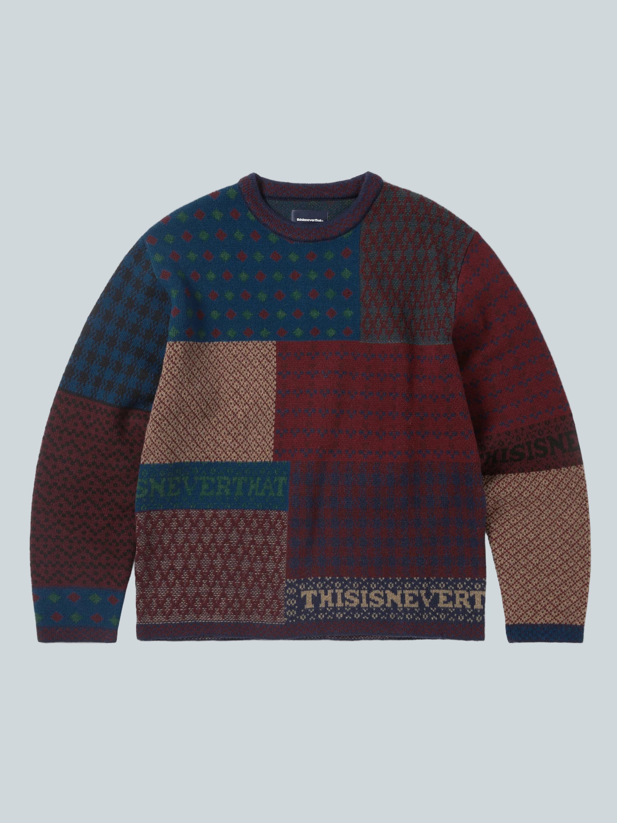 THISISNEVERTHAT BLOCK KNIT L/S TOP - MULTI image 0
